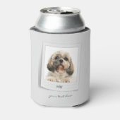 ペット犬フォトフレームパーソナライズされたパパ誕生日 缶クーラー (缶裏面)