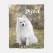 ペット犬フューリー抱き犬動物 フリースブランケット (正面)