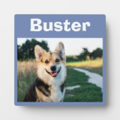 ペット犬メモリアルリマインダー フォトプラーク (正面)