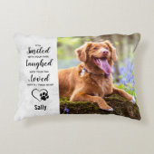 ペット犬メモリアル悔やみや弔慰写真 アクセントクッション (正面)