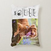 ペット犬メモリアル悔やみや弔慰写真 アクセントクッション (正面(垂直))