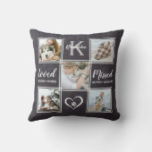 ペット犬メモリアル記念撮影コラージュ クッション (裏面)