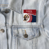 ペット犬大統領の写真選出候補者 缶バッジ (インサイチュ)