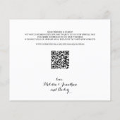 ペット犬結婚の写真Save The Date Budget QR Code (裏面)