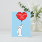 ペット猫のお祝い ポストカード (スタンド正面)