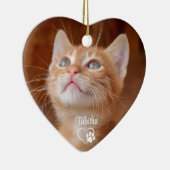 ペット猫の写真 セラミックオーナメント (右)