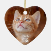 ペット猫の写真 セラミックオーナメント (裏面)