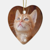 ペット猫の写真 セラミックオーナメント (左)