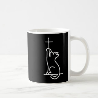 ペット猫はイエスが大好き ハッピーな猫 コーヒーマグカップ