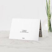 ペット猫または犬レインボーブリッジ哀悼悔やみや弔慰 シーズンカード (裏面)