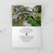 ペット猫または犬レインボーブリッジ哀悼悔やみや弔慰 シーズンカード (内部)