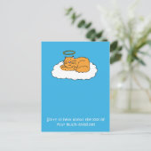 ペット猫悔やみや弔慰の喪失 ポストカード (スタンド正面)