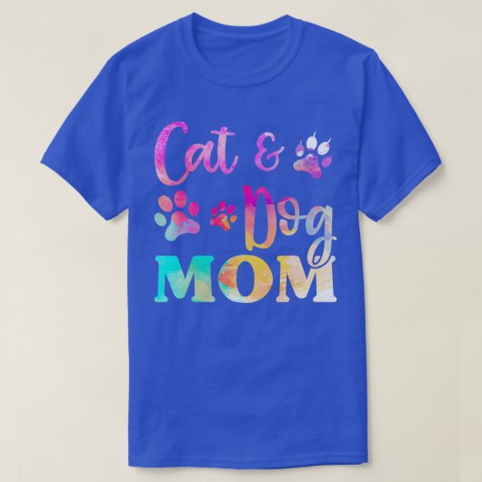 ペット猫犬ママのための女性のための日，母の日 Tシャツ (デザイン正面)