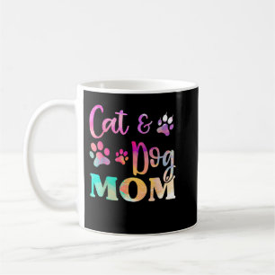 ペット猫犬ママのワイシャツ女性用マザーデイTシャツ コーヒーマグカップ