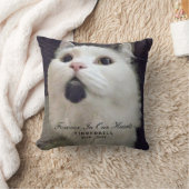 ペット猫記念写真が永遠に我々のハート クッション (ブランケット)