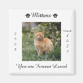 ペット猫記念碑 マグネット (正面)