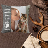 ペット猫記念記念パーソナライズされた記念写真集 クッション