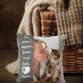 ペット猫記念記念パーソナライズされた記念写真集 クッション