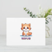 ペット猫 招待状 (スタンド正面)