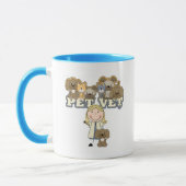 ペット獣医のブロンドの女性のTシャツおよびギフト マグカップ (左)