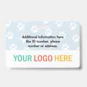 ペット獣医気に者の写真カスタム従業員 バッジ (裏面)