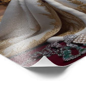 ペット王室のクイーンポートレート – ラグジュアリーデジタルアート フォトプリント            (角)