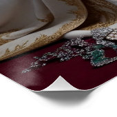 ペット王室のクイーンポートレート – ラグジュアリーデジタルアート ポスター (コーナー)