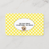 ペット用のポープリントオンジンガムグルーミング 名刺 (裏面)