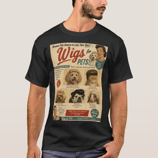 ペット用ウィッグTシャツ Tシャツ (正面)
