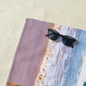 ペット用フォトビーチタオルカスタム文字 ビーチタオル (インサイチュ)