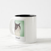 ペット用フォトレトロインスタントカメラの追加 ツートーンマグカップ (正面左)