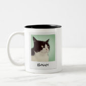 ペット用フォトレトロインスタントカメラの追加 ツートーンマグカップ (左)