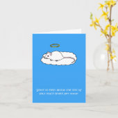 ペット用ホワイトマウスの紛失に関する悔やみや弔慰 カード (黄色い花)