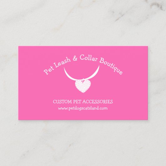 ペット用付属品リーシュカラー 名刺 (正面)