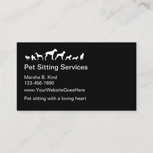 ペット用座席名刺 名刺 (正面)