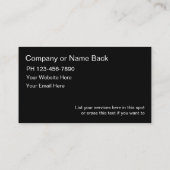 ペット用座席名刺 名刺 (裏面)