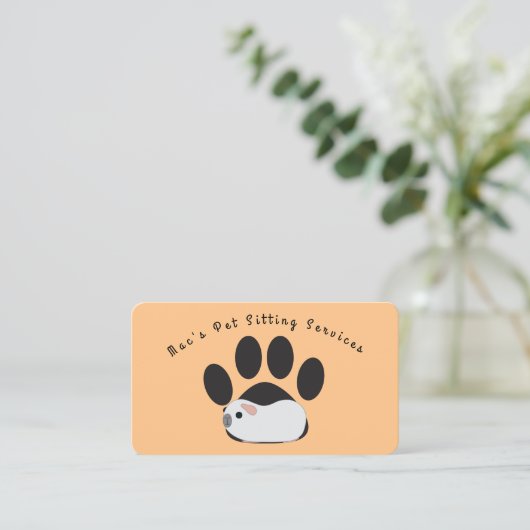 ペット用座席名刺 名刺 (スタンド正面)