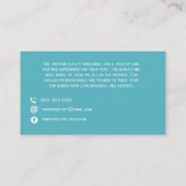 ペット用手桶トリマー名刺 名刺 (裏面)