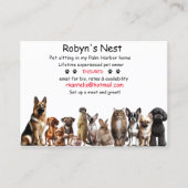 ペット用着座名刺 名刺 (正面)