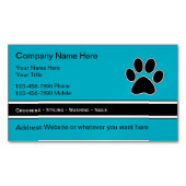 ペット用磁気名刺 マグネット名刺 (正面)