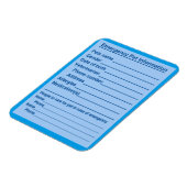 ペット用緊急情報磁石 マグネット (左側)