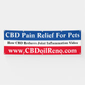 ペット用CBD痛みレリーフ、 浮き彫り 横断幕 (横)