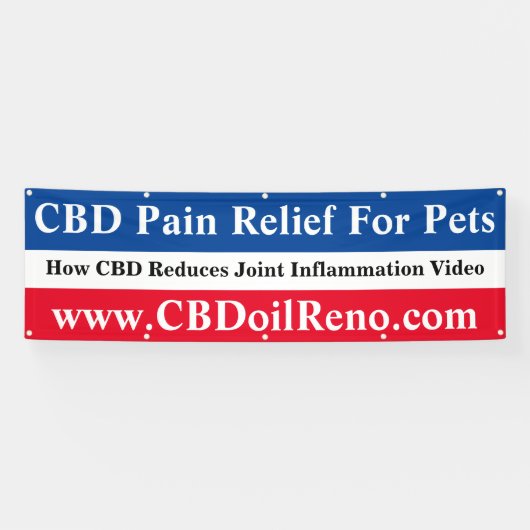 ペット用CBD痛みレリーフ、 浮き彫り 横断幕 (横)