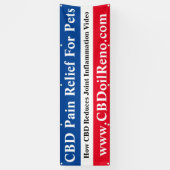 ペット用CBD痛みレリーフ、 浮き彫り 横断幕 (縦)