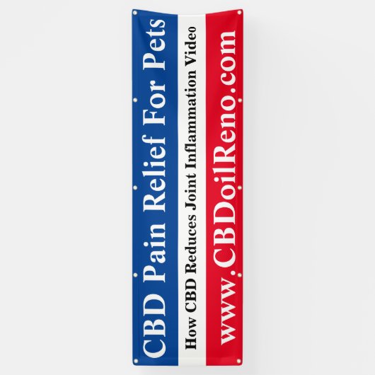 ペット用CBD痛みレリーフ、 浮き彫り 横断幕 (縦)