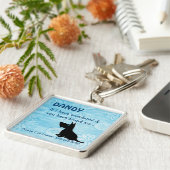 ペット看守IDのラベル キーホルダー (側面)