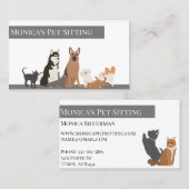 ペット着地犬猫訓練グルーミング保育園 名刺 (正面/裏面)