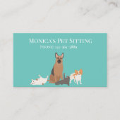 ペット着地犬猫訓練グルーミング保育園 名刺 (正面)