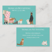 ペット着地犬猫訓練グルーミング保育園 名刺 (正面/裏面)