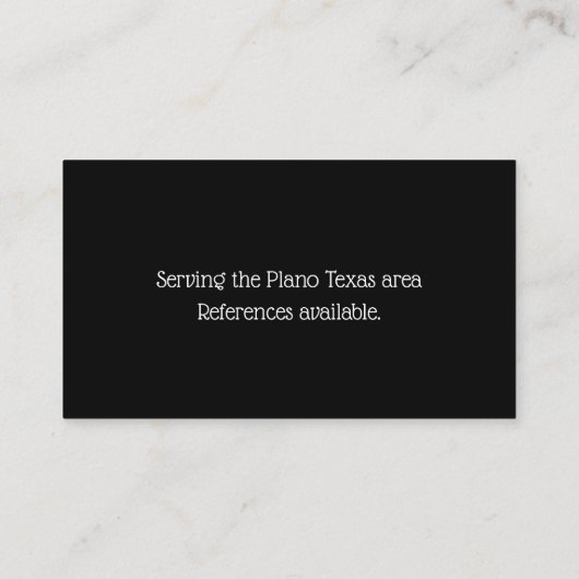 ペット着席のドッグウォーカーの名刺 名刺 (裏面)